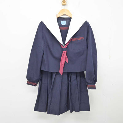 【中古】大阪府 茨木市立北中学校 女子制服 4点 (セーラー服・スカート・スカート) sf077563