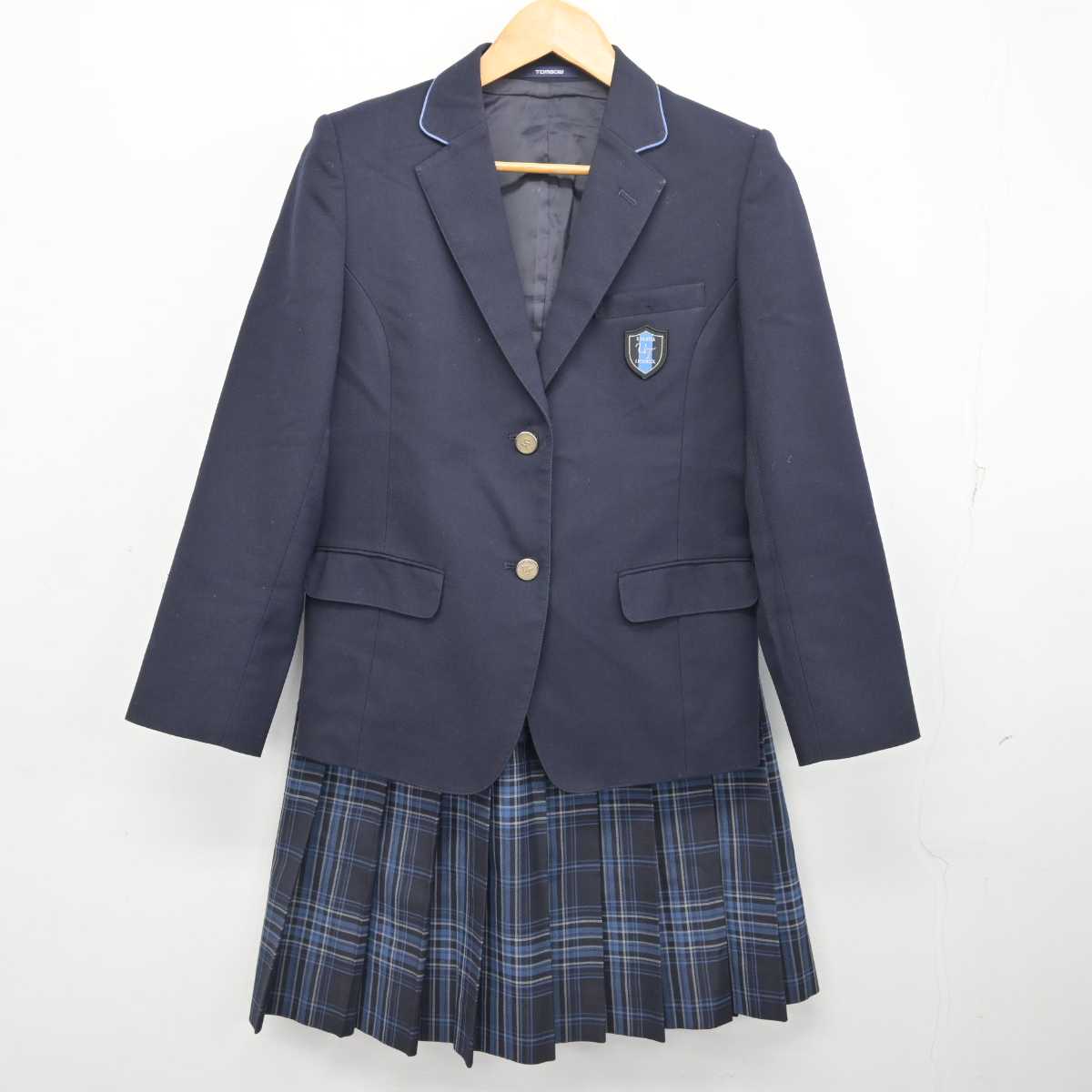 【中古】大阪府 歌島中学校 女子制服 3点 (ブレザー・スカート) sf077568