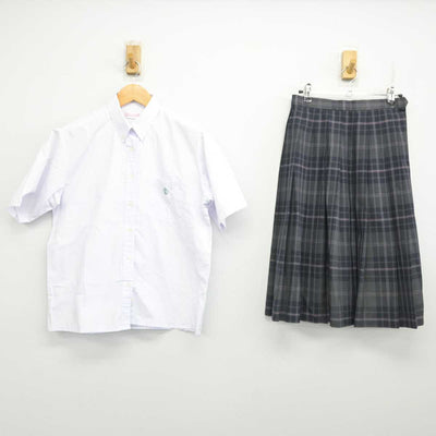 【中古】大阪府 箕面自由学園高等学校 女子制服 2点 (シャツ・スカート) sf077570