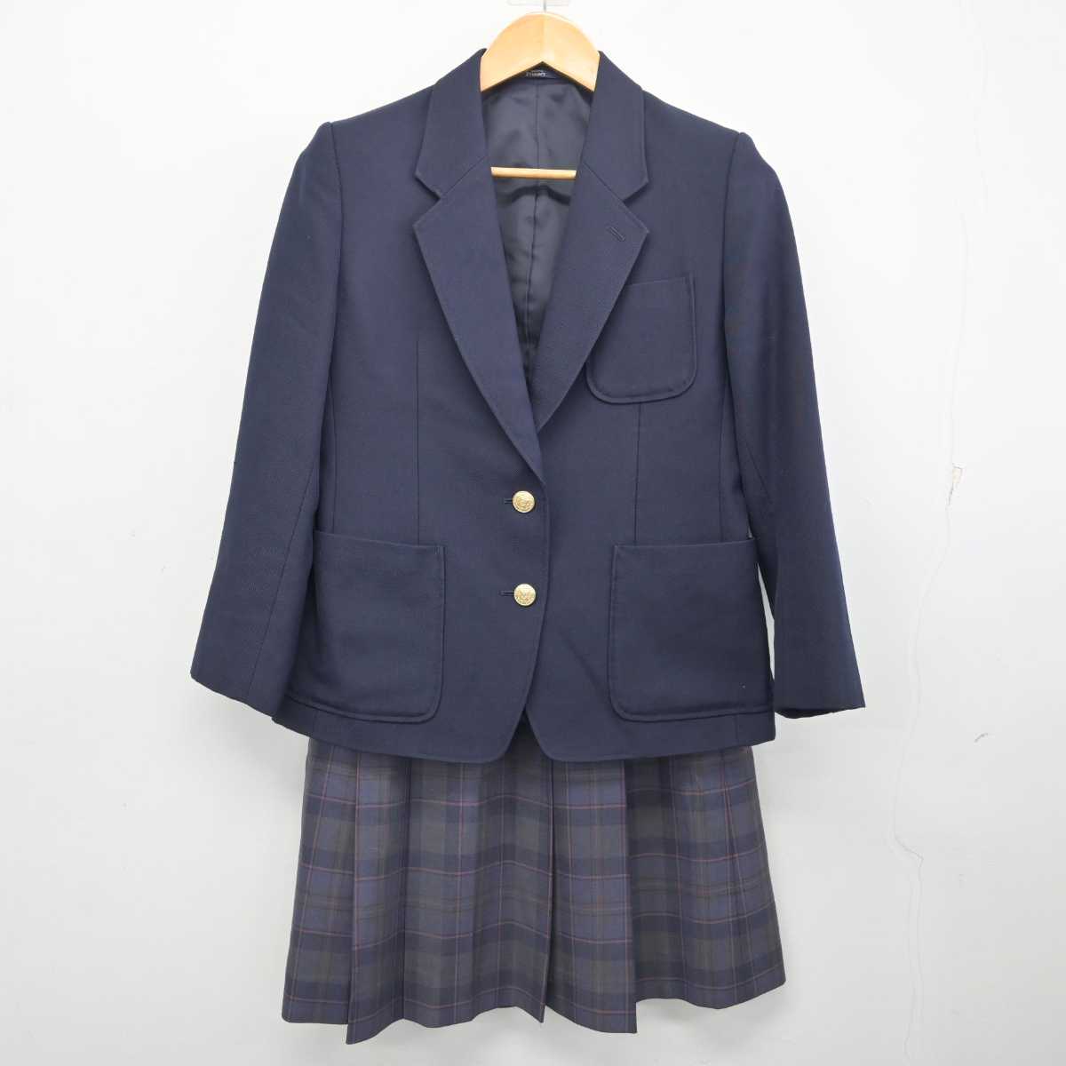 【中古】北海道 新川中学校 女子制服 3点 (ブレザー・ベスト・スカート) sf077581