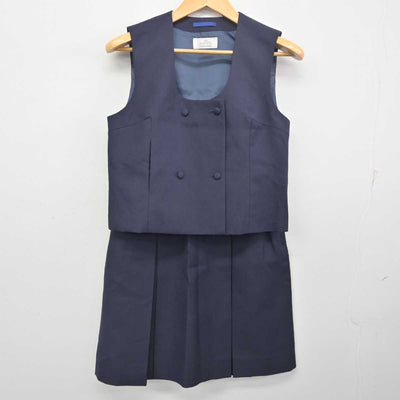 【中古】 学校名不明 女子制服 3点 (ブレザー・ベスト・スカート) sf077582