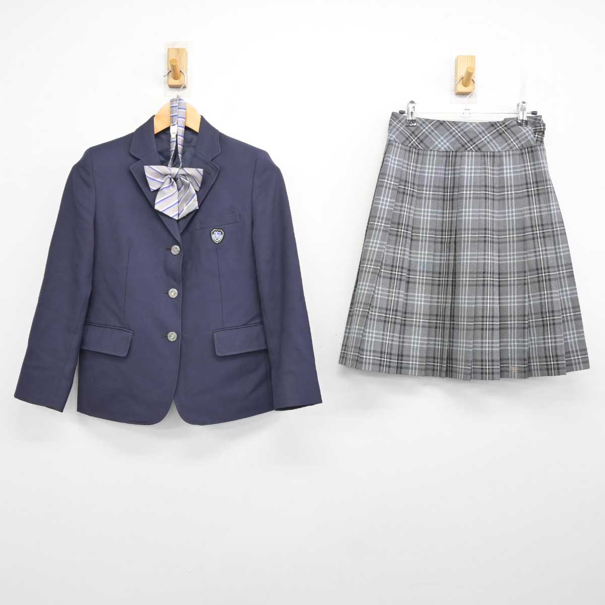 【中古】北海道 北海道石狩南高等学校 女子制服 3点 (ブレザー・スカート) sf077583