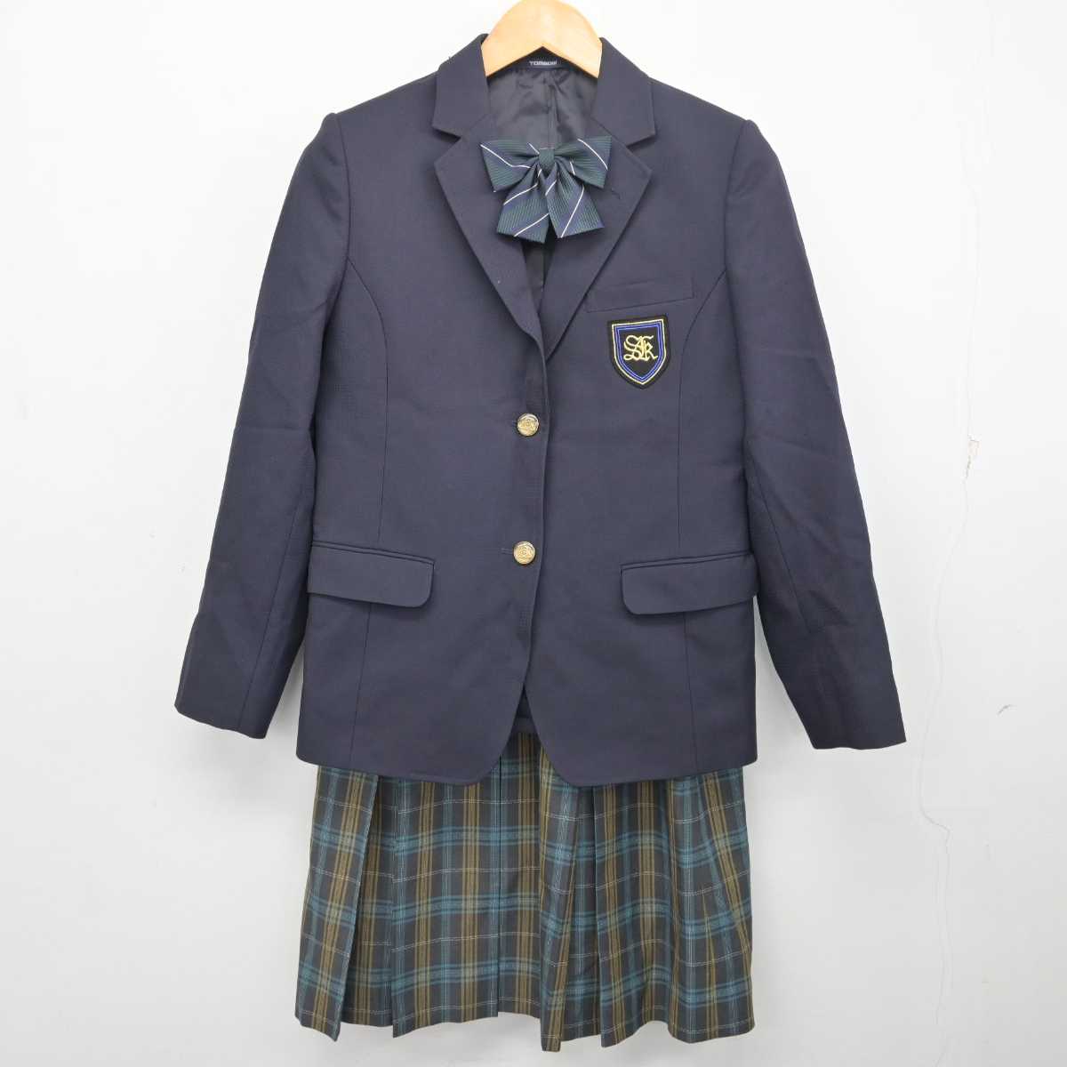 【中古】北海道 新琴似北中学校 女子制服 4点 (ブレザー・ベスト・スカート) sf077584