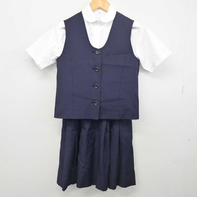 【中古】東京都 女子美術大学付属高等学校 女子制服 3点 (ベスト・シャツ・スカート) sf077586