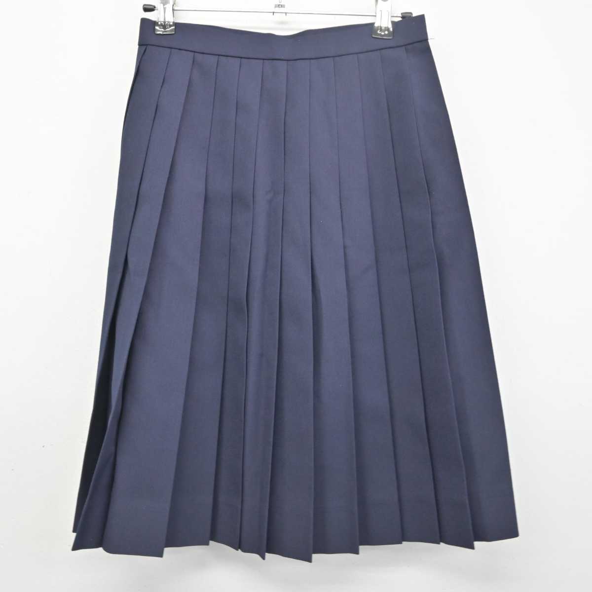 【中古】栃木県 足利市立北中学校 女子制服 2点 (ベスト・スカート) sf077589