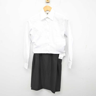 【中古】 事務服 女子制服 2点 (シャツ・スカート) sf077618