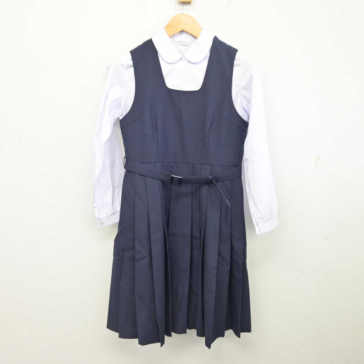 【中古】神奈川県 今井中学校 女子制服 3点 (ブレザー・シャツ・ジャンパースカート) sf077646