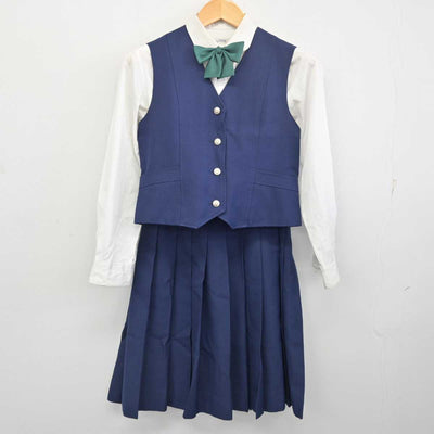 【中古】愛知県 丹羽高等学校 女子制服 6点 (ブレザー・ベスト・シャツ・スカート) sf077652