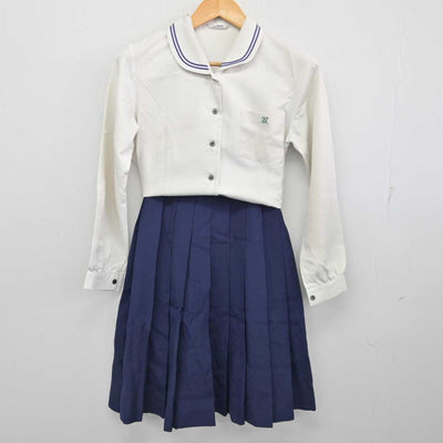 【中古】愛知県 丹羽高等学校 女子制服 2点 (シャツ・スカート) sf077653