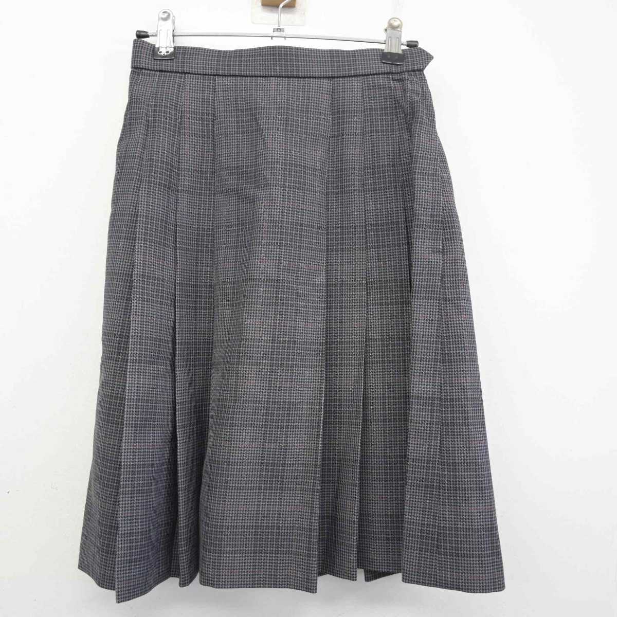 【中古】東京都 朋優学院高等学校 女子制服 5点 (ブレザー・ニット・シャツ・スカート) sf077657