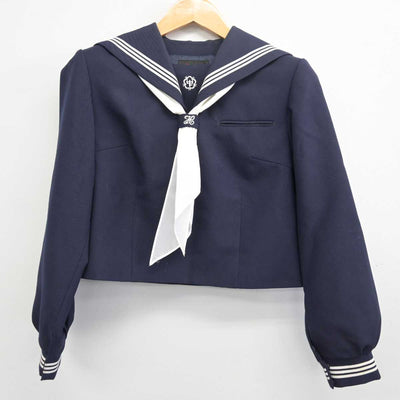 【中古】千葉県 市原市立八幡中学校 女子制服 3点 (セーラー服・ジャンパースカート) sf077661