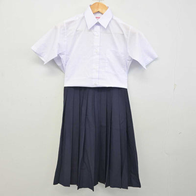 【中古】千葉県 市原市立八幡中学校 女子制服 2点 (シャツ・スカート) sf077663