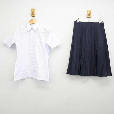 【中古】千葉県 市原市立八幡中学校 女子制服 2点 (シャツ・スカート) sf077663