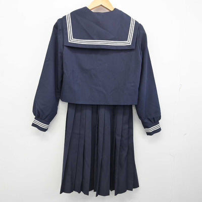 【中古】静岡県 森町立旭が丘中学校 女子制服 3点 (セーラー服・スカート) sf077665