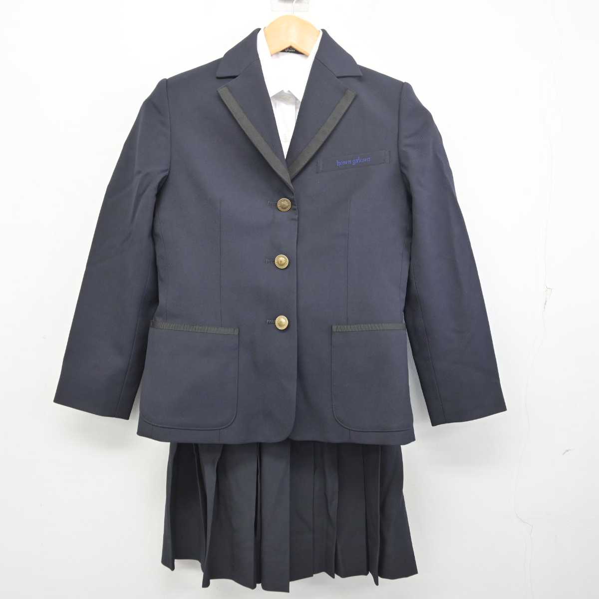 【中古】東京都 宝仙学園高等学校共学部理数インター 女子制服 4点 (ブレザー・シャツ・スカート) sf077669