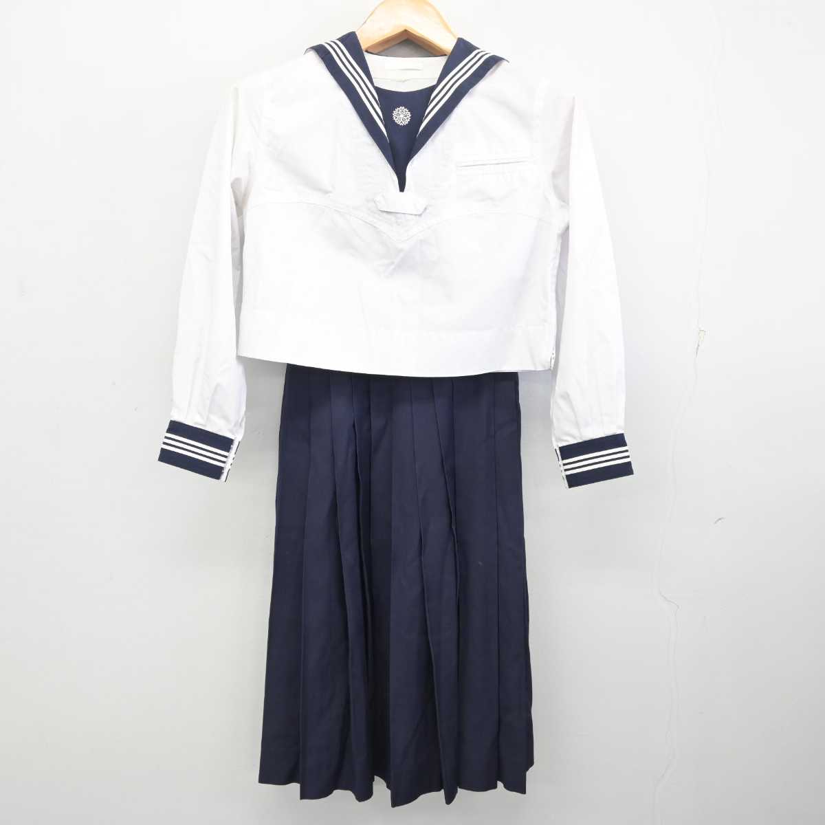 【中古】東京都 学習院女子高等科 女子制服 3点 (セーラー服・スカート) sf077677