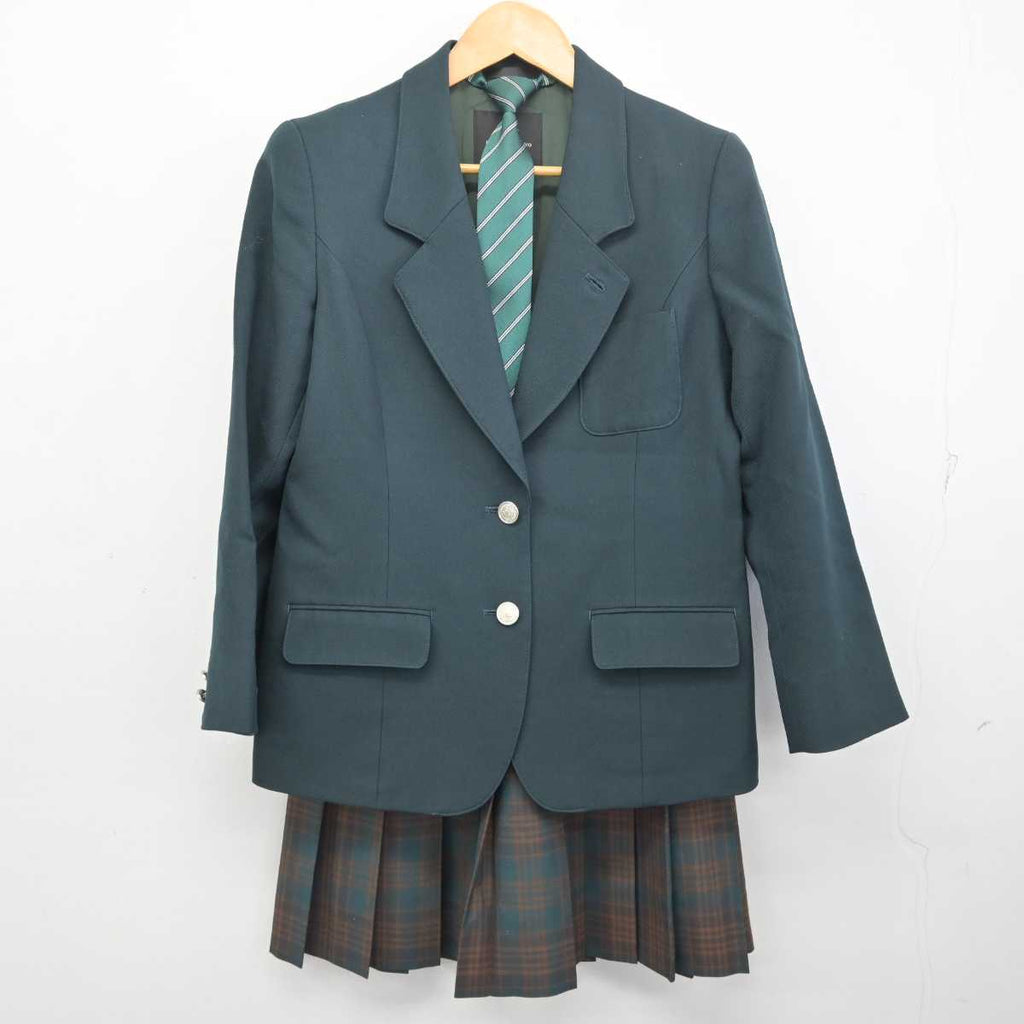 【中古】千葉県 国府台女子学院高等部/旧制服 女子制服 3点 (ブレザー・スカート) sf077681