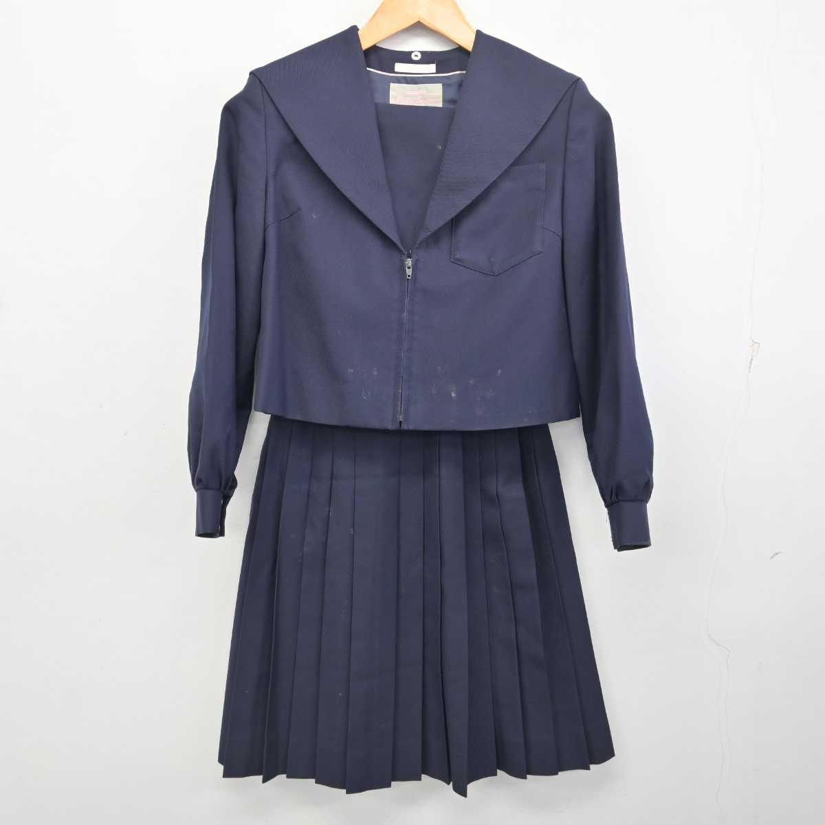 【中古】愛知県 名古屋市立守山中学校 女子制服 2点 (セーラー服・スカート) sf077684