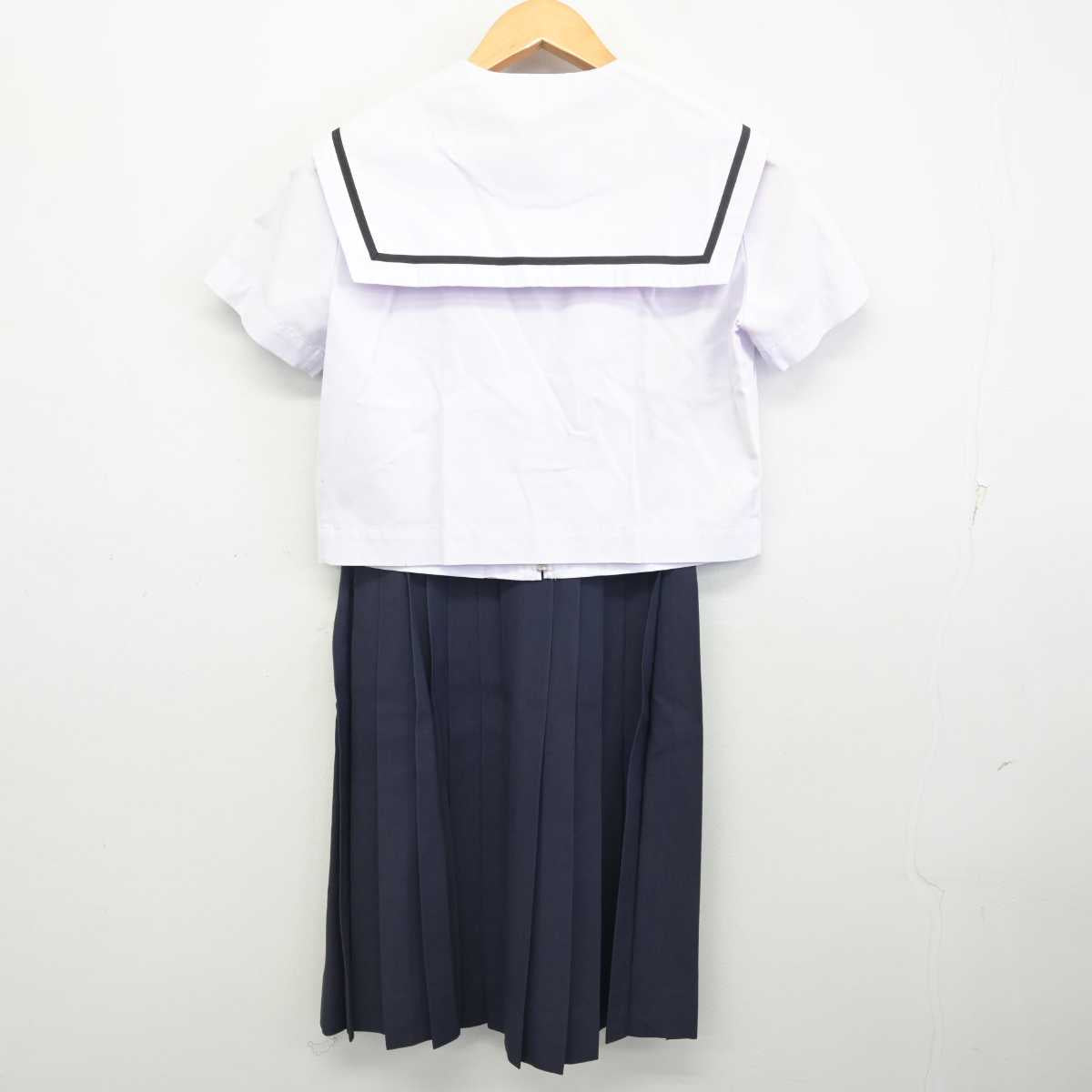 【中古】愛知県 名古屋市立守山中学校 女子制服 3点 (セーラー服・スカート) sf077685