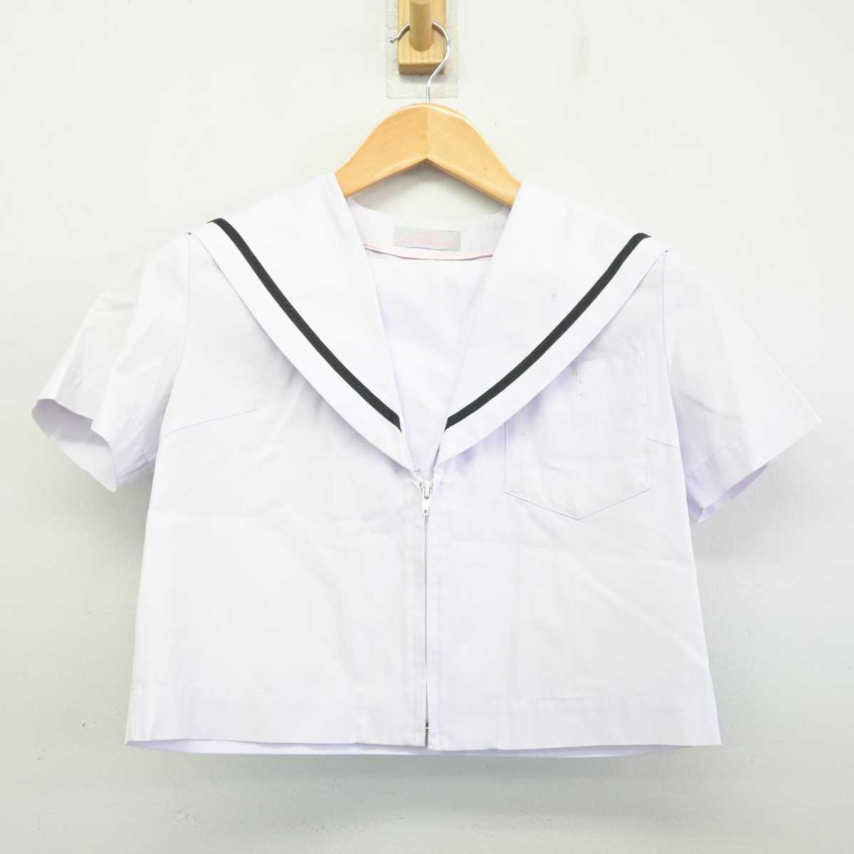 【中古】愛知県 名古屋市立守山中学校 女子制服 3点 (セーラー服・スカート) sf077685