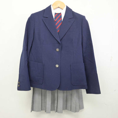 【中古】愛知県 名東高等学校 女子制服 4点 (ブレザー・シャツ・スカート) sf077686