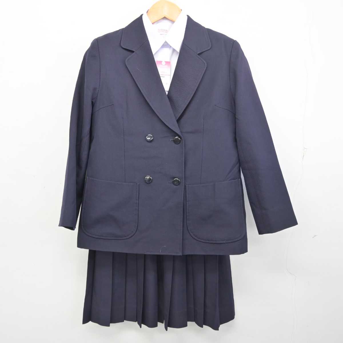 【中古】東京都 砧中学校 女子制服 3点 (ブレザー・シャツ・スカート) sf077693