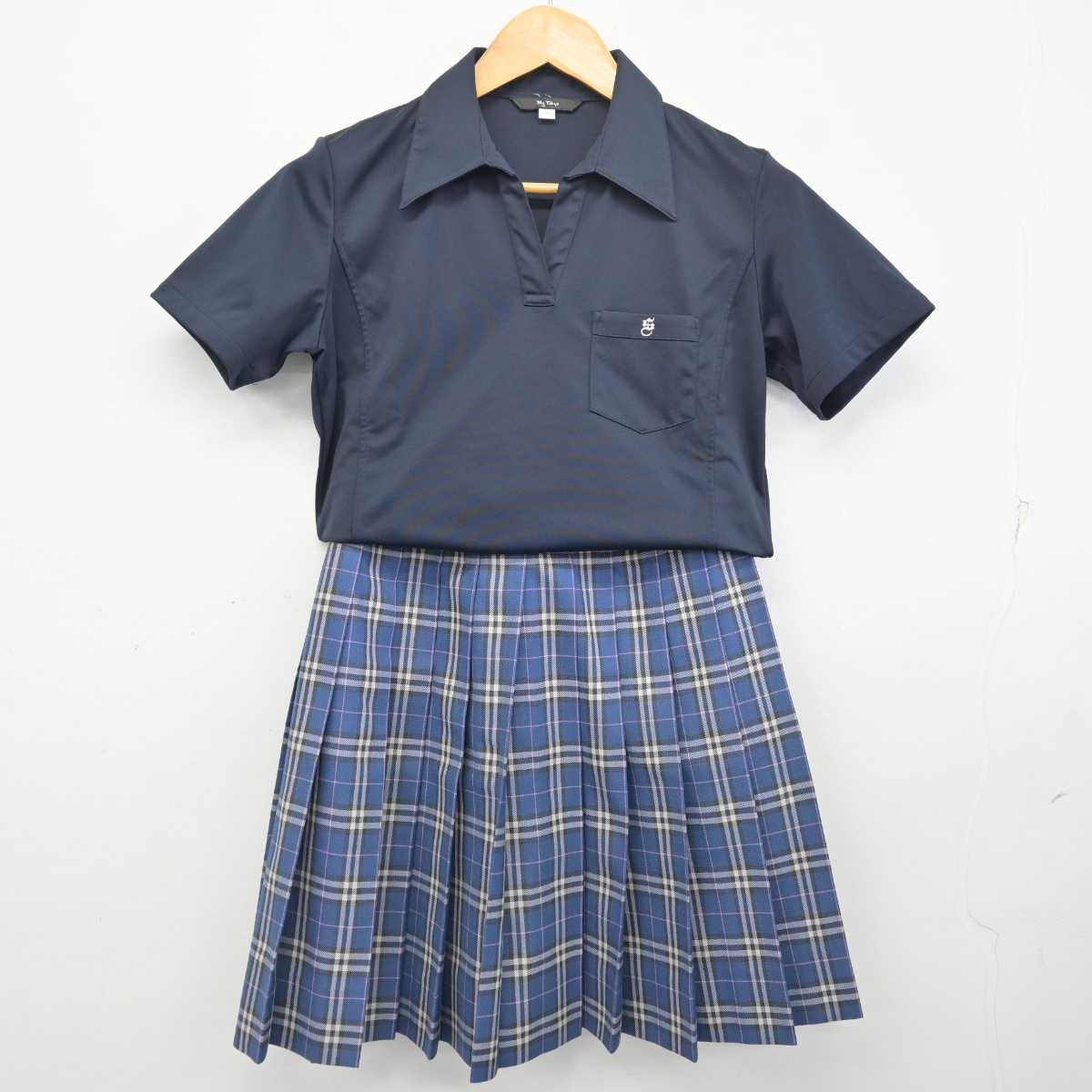 【中古】東京都 下北沢成徳高等学校 女子制服 2点 (シャツ・スカート) sf077697