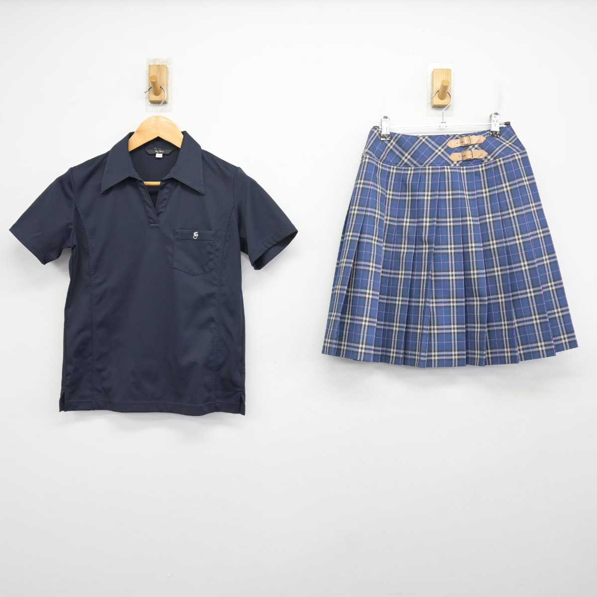 【中古】東京都 下北沢成徳高等学校 女子制服 2点 (シャツ・スカート) sf077697