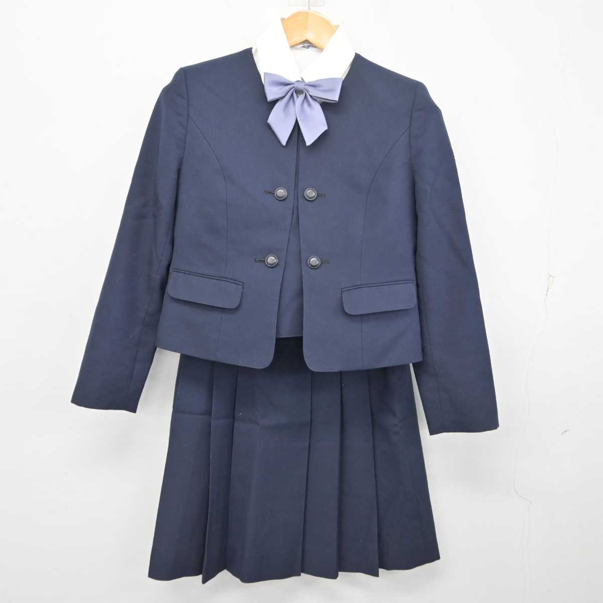 【中古】奈良県 奈良学園 登美ヶ丘高等学校 女子制服 4点 (ブレザー・シャツ・スカート) sf077698