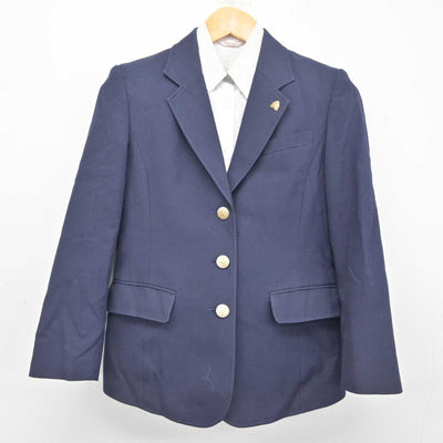 【中古】熊本県 必由館高等学校 女子制服 3点 (ブレザー・シャツ) sf077716