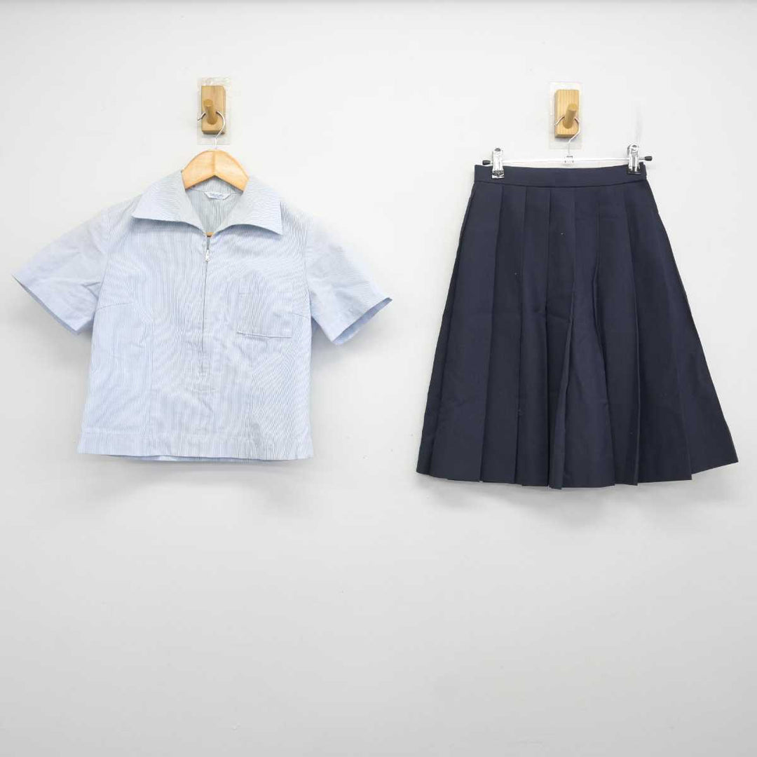 中古】熊本県 必由館高等学校 女子制服 2点 (ブラウス・スカート
