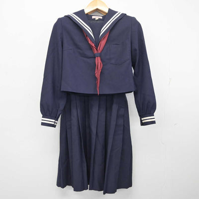 【中古】熊本県 菊陽中学校 女子制服 2点 (セーラー服・ジャンパースカート) sf077720