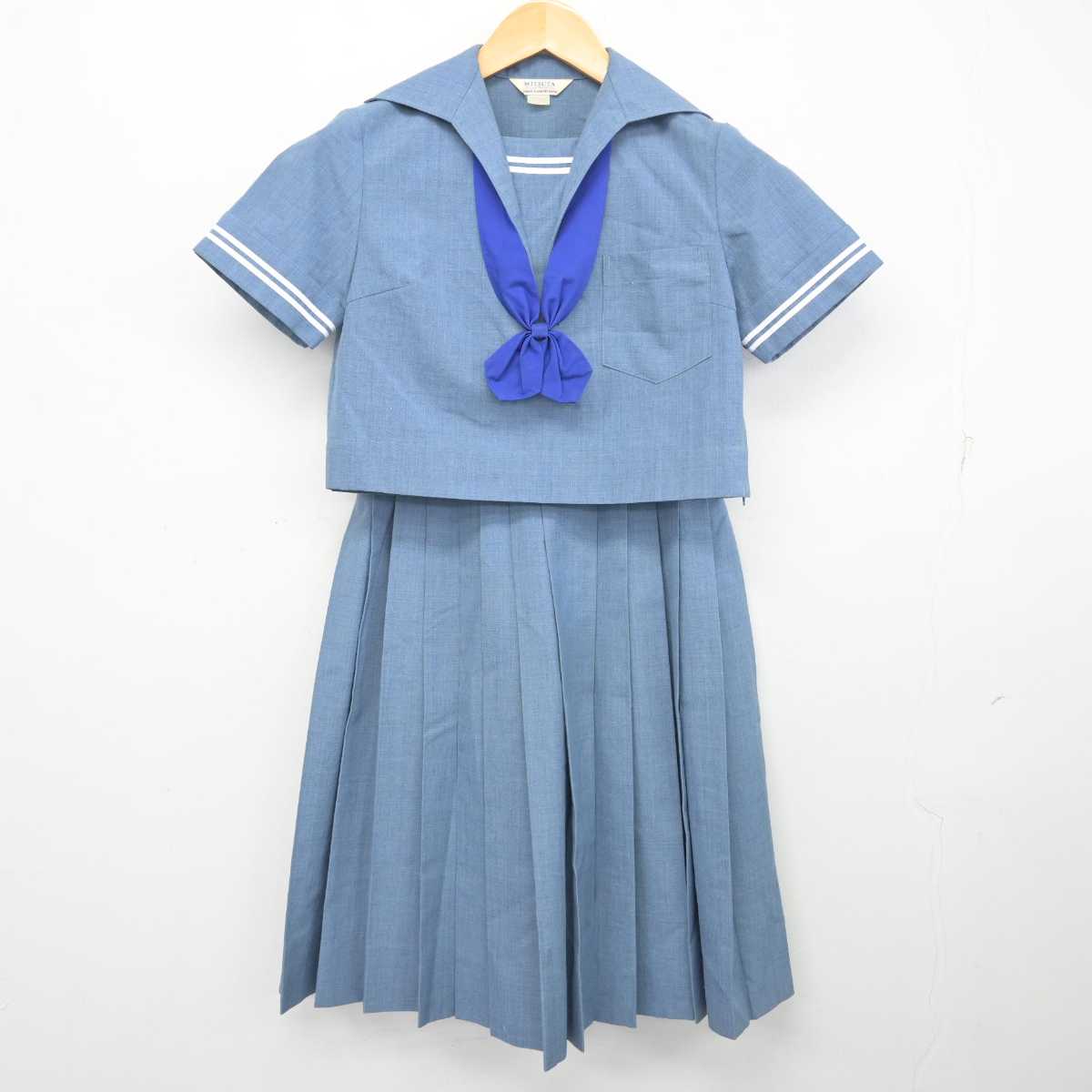 【中古】熊本県 菊陽中学校 女子制服 3点 (セーラー服・スカート) sf077721