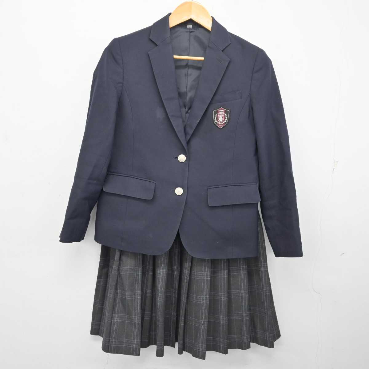 【中古】東京都 東京女子学院中学校 女子制服 4点 (ブレザー・スカート) sf077725