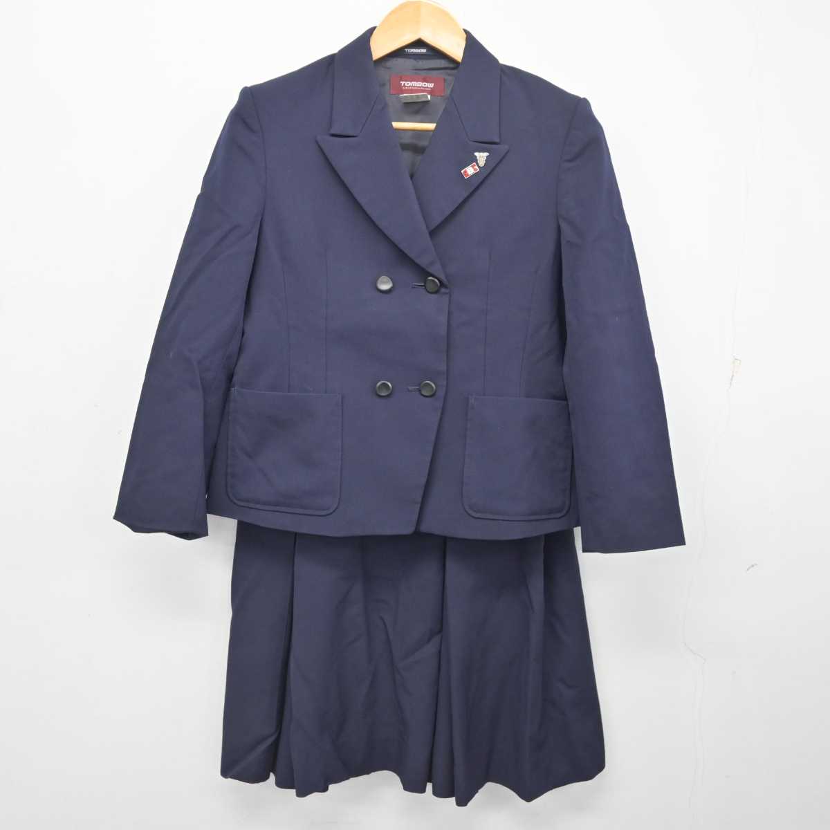 【中古】千葉県 千葉商業高等学校 女子制服 5点 (ブレザー・ベスト・スカート) sf077726