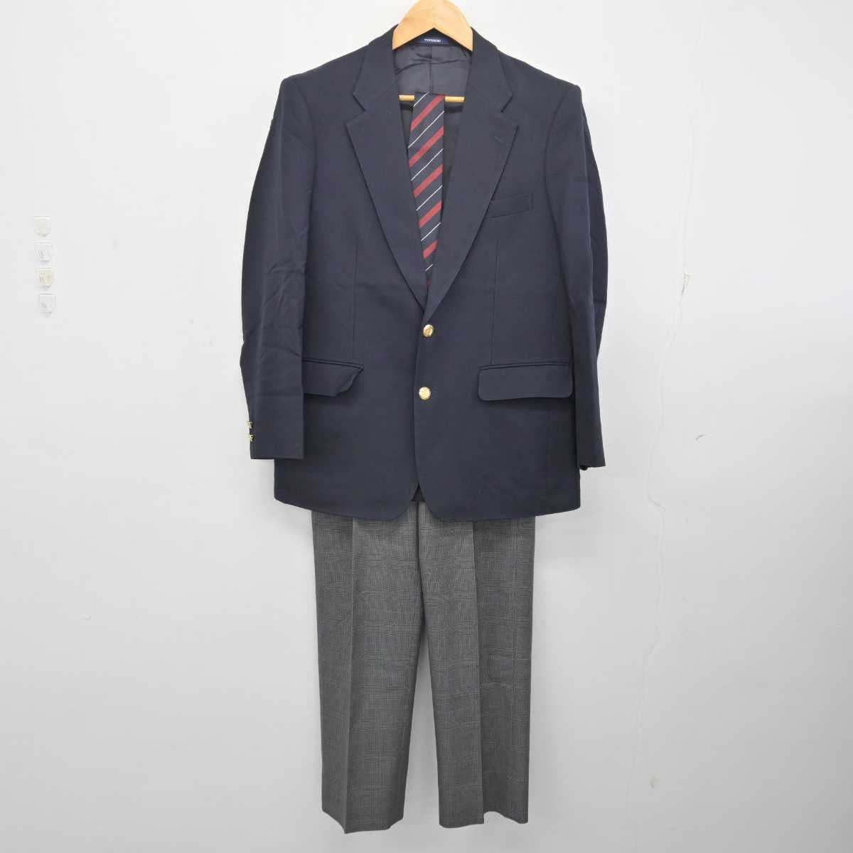 【中古】東京都 昭和鉄道高等学校 男子制服 4点 (ブレザー・ズボン) sf077731