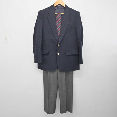 【中古】東京都 昭和鉄道高等学校 男子制服 4点 (ブレザー・ズボン) sf077731