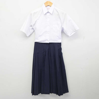 【中古】埼玉県 瓦葺中学校 女子制服 2点 (シャツ・スカート) sf077736