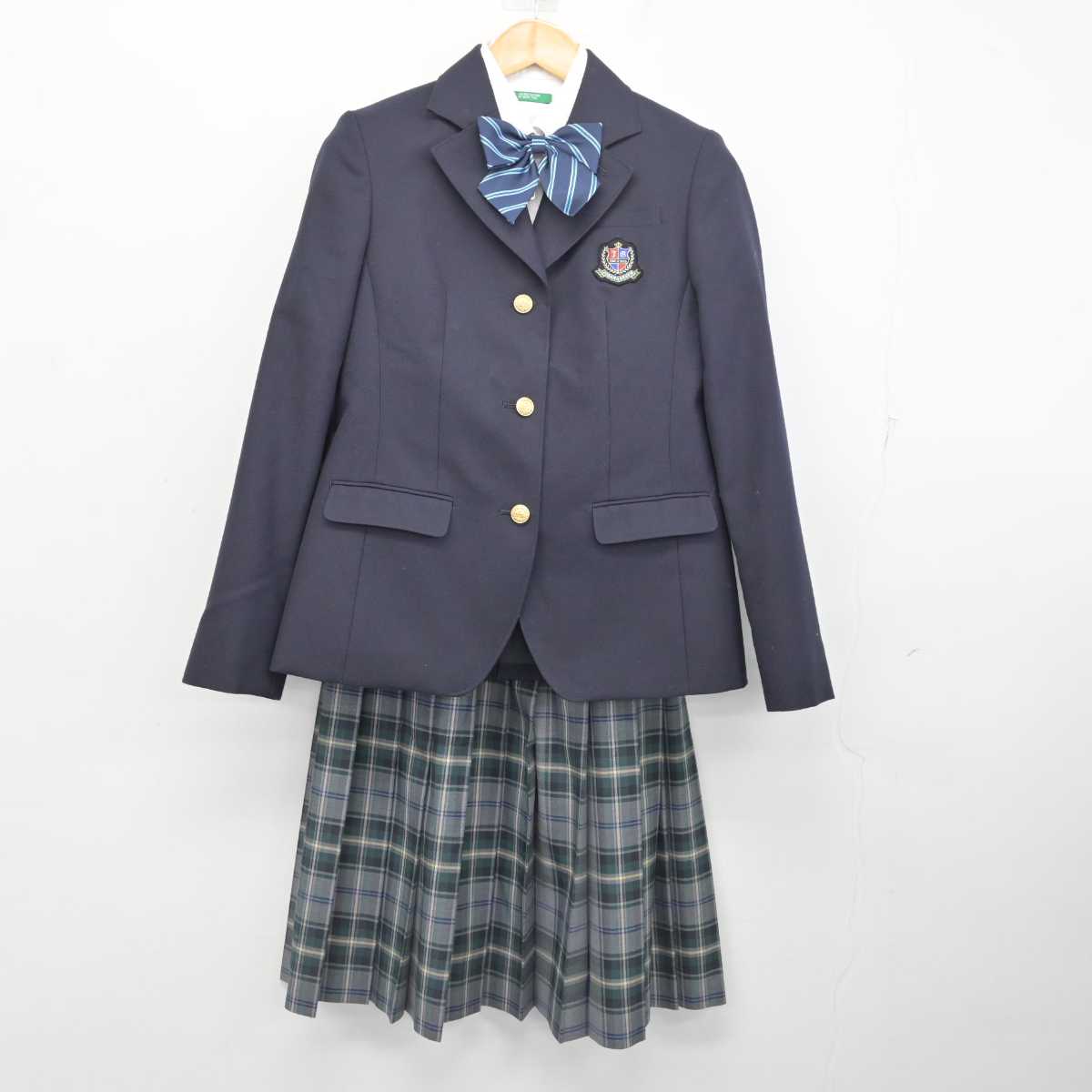 【中古】大阪府 城南学園高等学校 女子制服 4点 (ブレザー・シャツ・スカート) sf077738