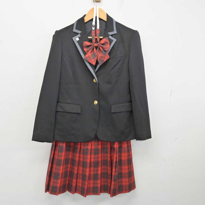 【中古】神奈川県 横浜芸術高等専修学校 女子制服 5点 (ブレザー・ニット・スカート) sf077740