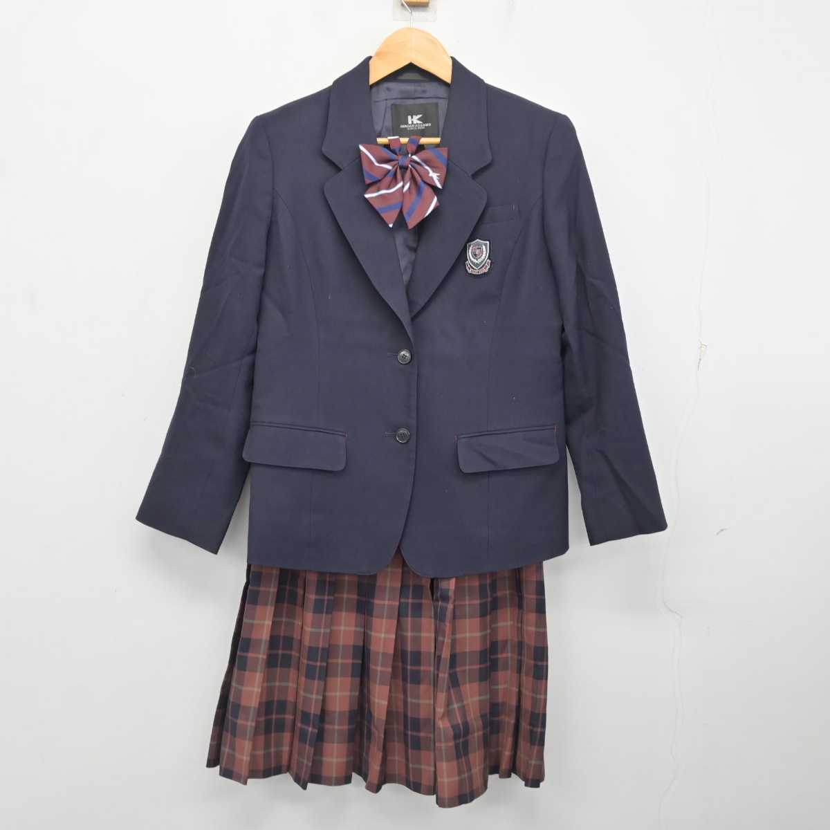 【中古】東京都 貞静学園中学校・高等学校 女子制服 5点 (ブレザー・スカート) sf077743