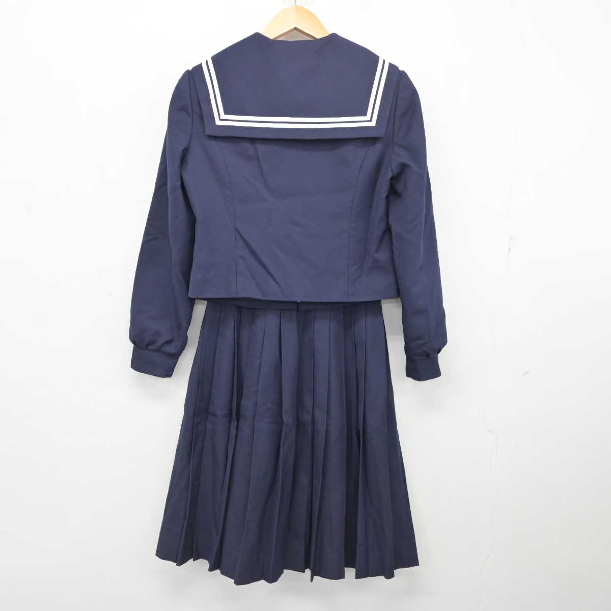 【中古】大阪府 大府中学校 女子制服 3点 (セーラー服・スカート) sf077758