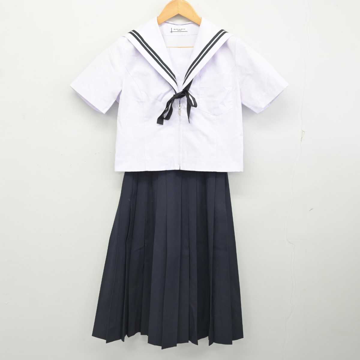 【中古】大阪府 大府中学校 女子制服 4点 (セーラー服・スカート) sf077759