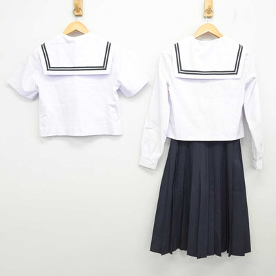 【中古】大阪府 大府中学校 女子制服 4点 (セーラー服・スカート) sf077759