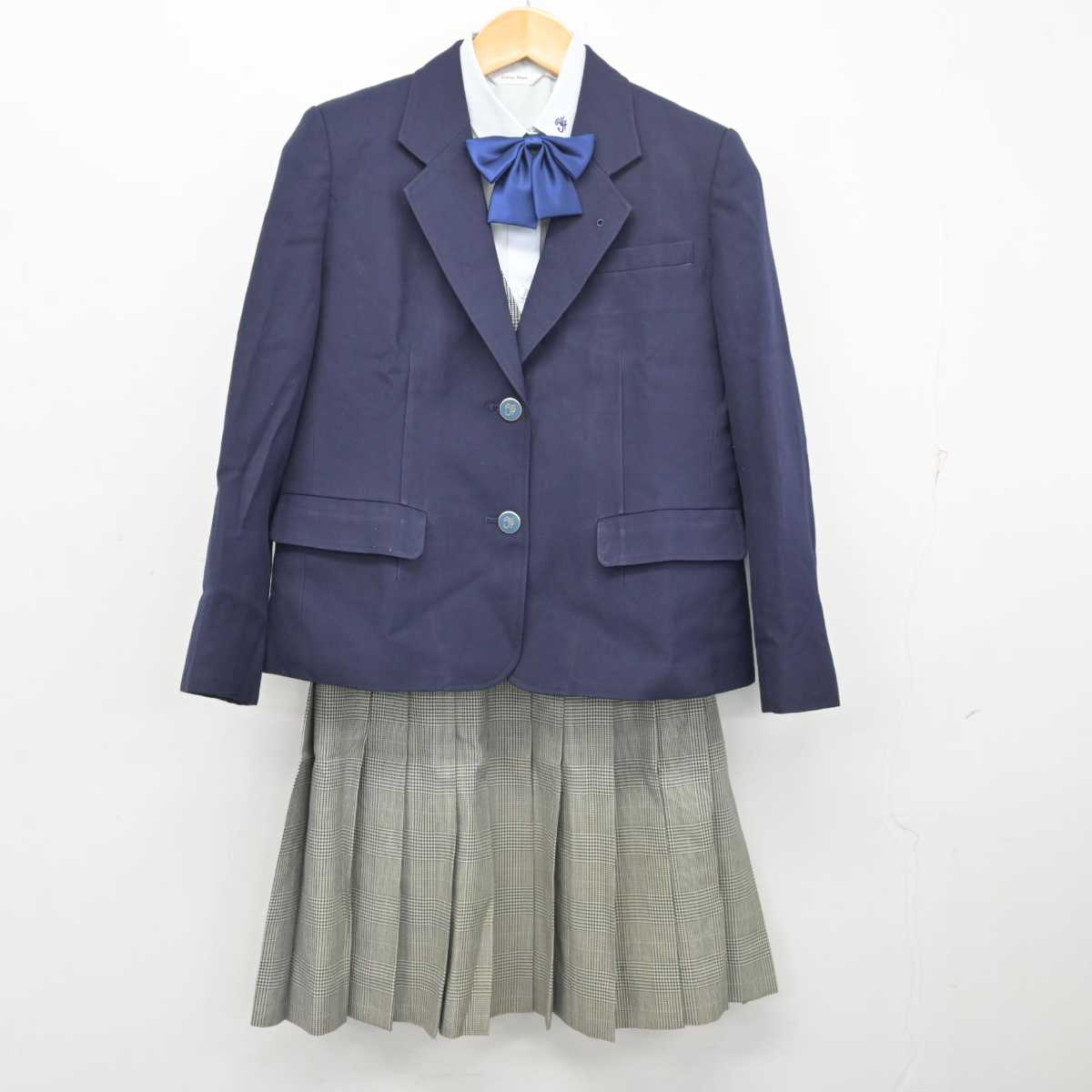 【中古】東京都 都立第四商業高等学校/旧制服 女子制服 5点 (ブレザー・ベスト・シャツ・スカート) sf077765