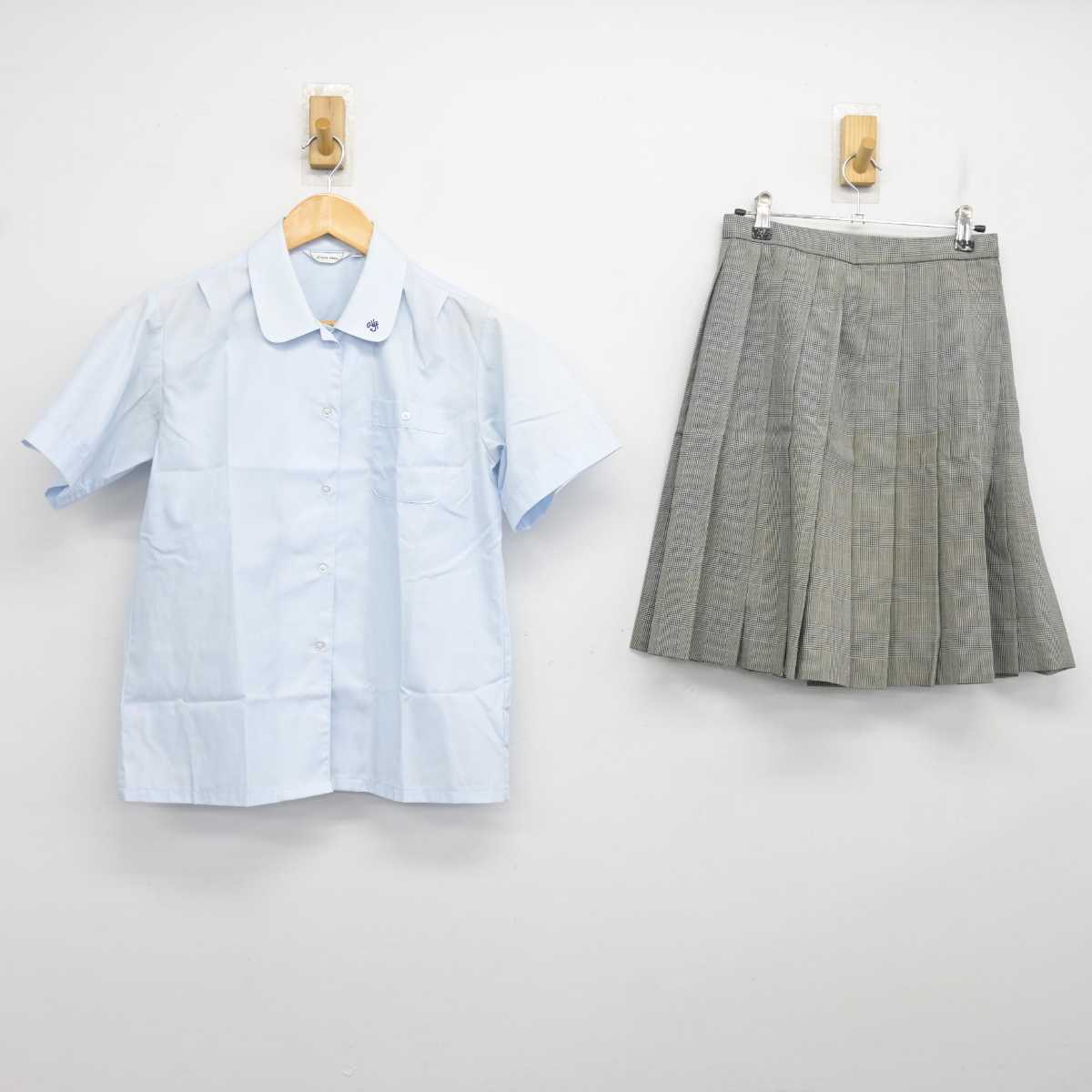 【中古】東京都 都立第四商業高等学校/旧制服 女子制服 2点 (シャツ・スカート) sf077766