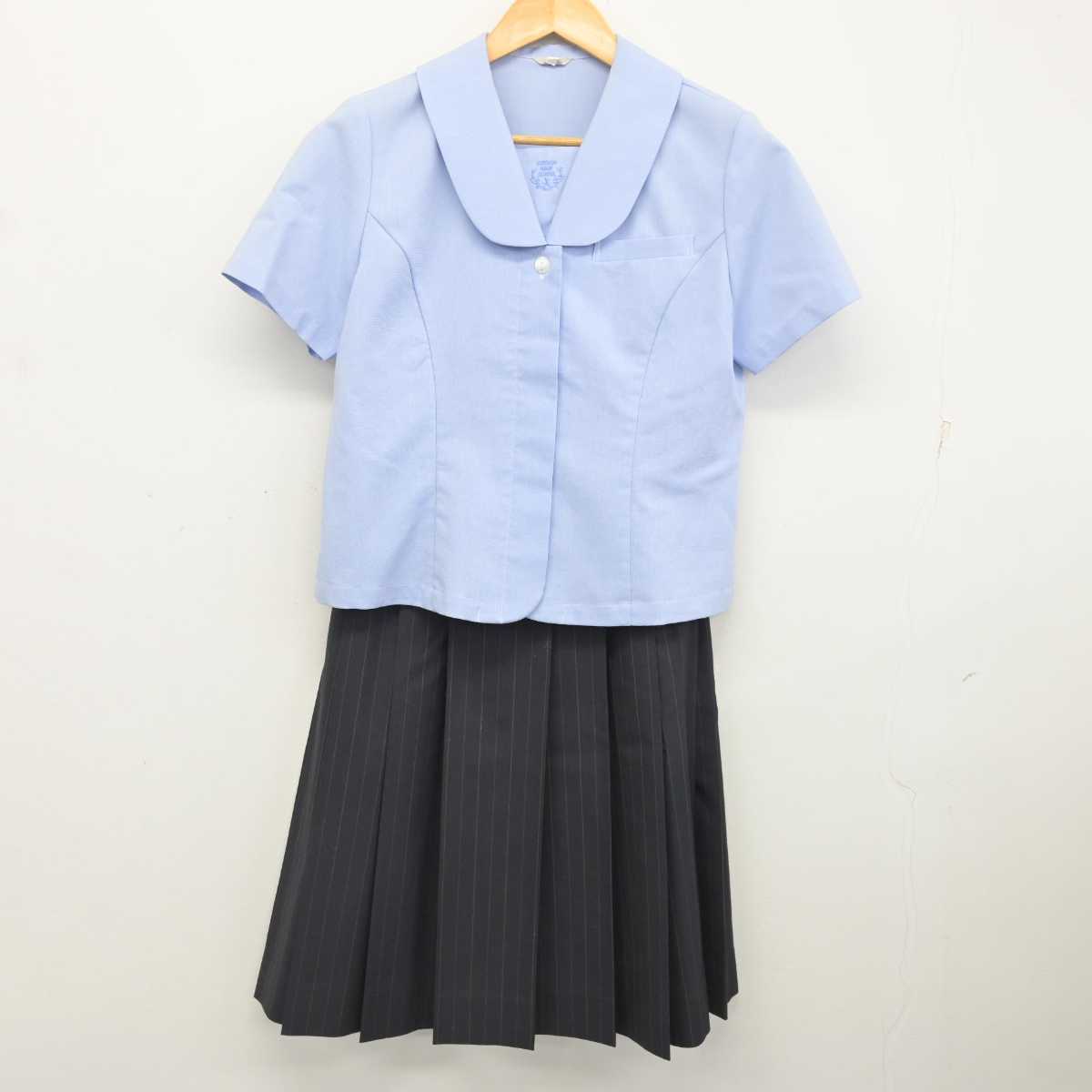 【中古】大阪府 宣真高等学校 女子制服 3点 (シャツ・スカート) sf077768