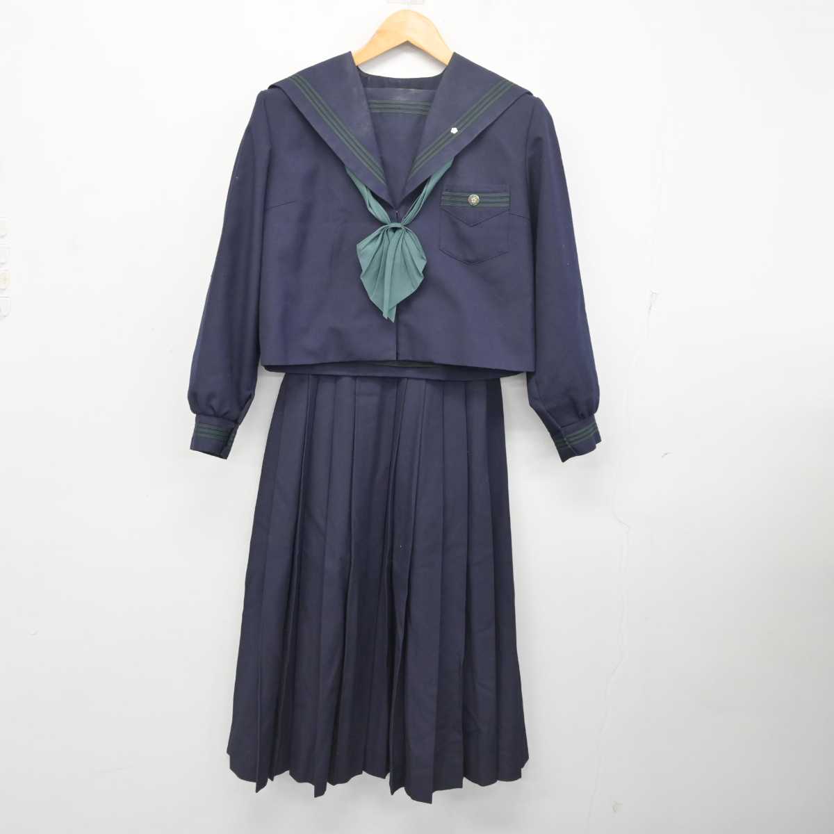 【中古】大阪府 大阪成蹊女子高等学校/旧制服 女子制服 5点 (セーラー服・スカート・スカート) sf077769