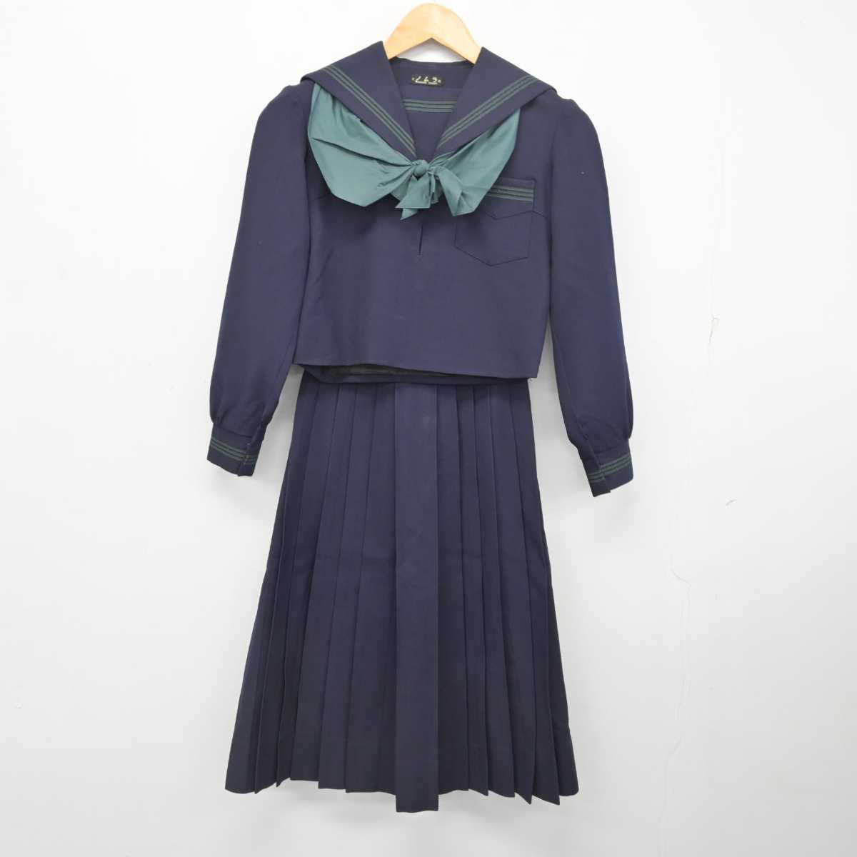 【中古】大阪府 大阪成蹊女子高等学校/旧制服 女子制服 4点 (セーラー服・スカート) sf077770