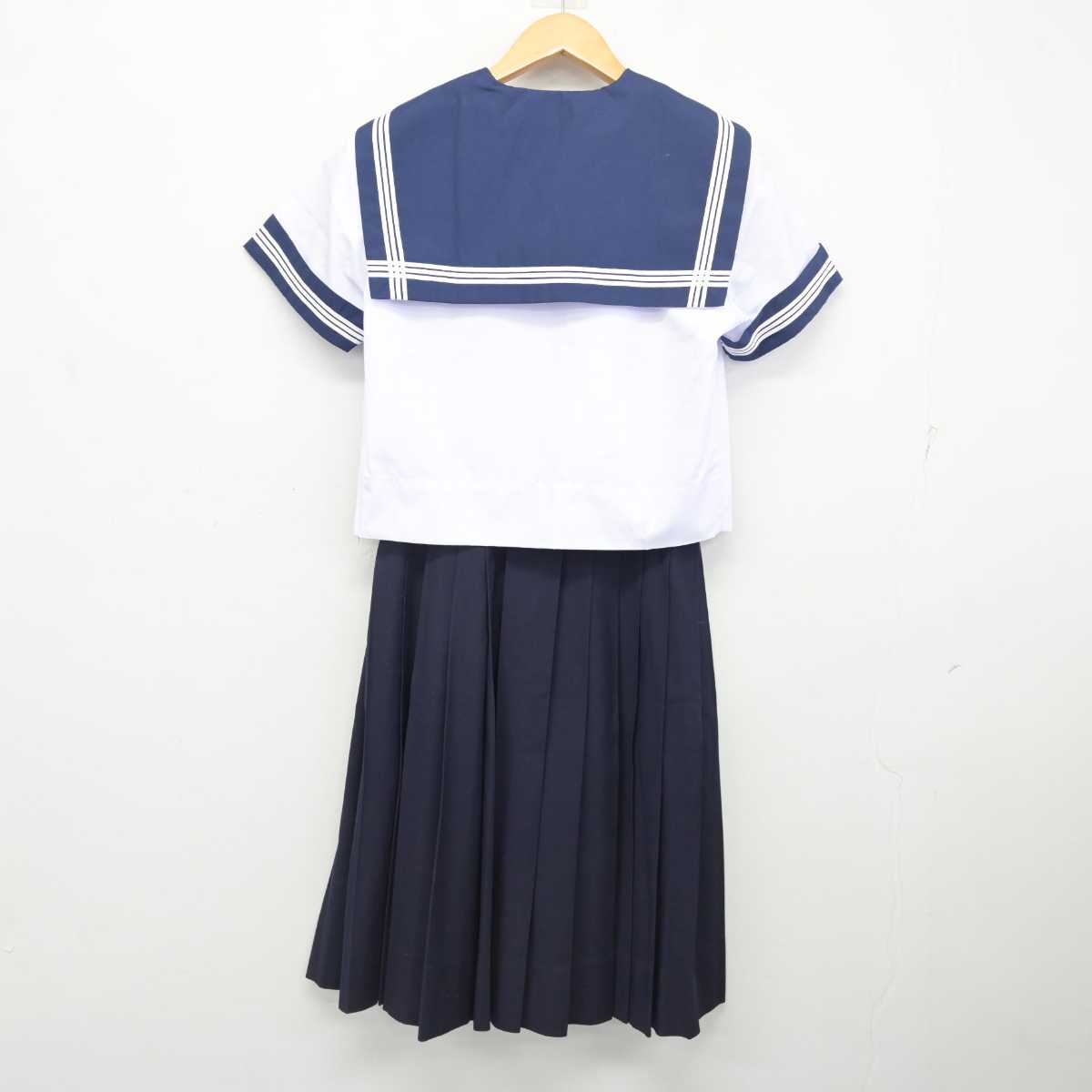 【中古】大阪府 大阪成蹊女子高等学校/旧制服 女子制服 3点 (セーラー服・スカート) sf077771